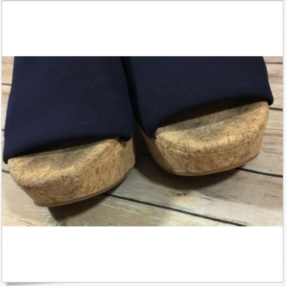 Lucky Brand Slip On Cork Platform Wedge Heel 9.5 M - Picture 4 of 7